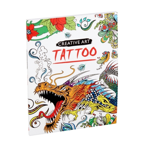 🆕️ Creative Art Tattoo Coloring Book - Picture 1 of 4